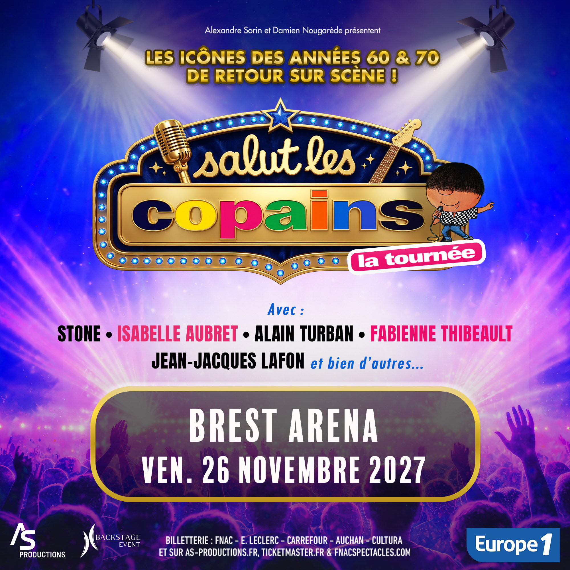 Salut les Copains en concert à la Brest Arena le Ven 26 nov